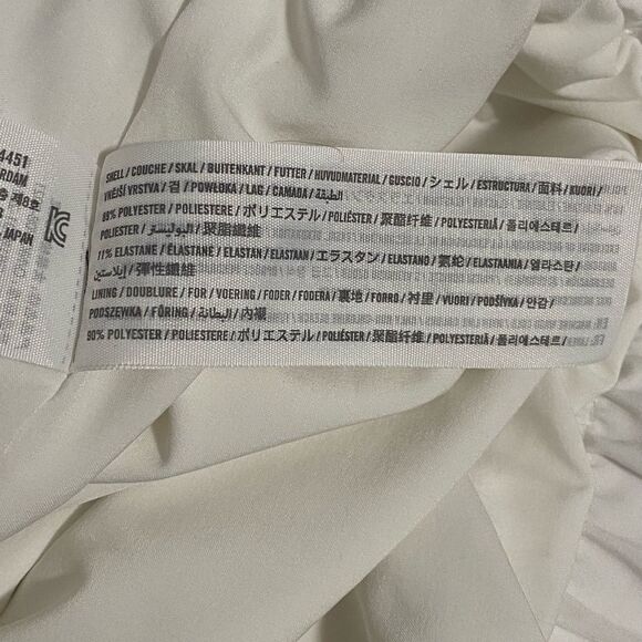 Abercrombie & Fitch Traveler Bomber White Full Zip Jacket Size Medium - Picture 8 of 9